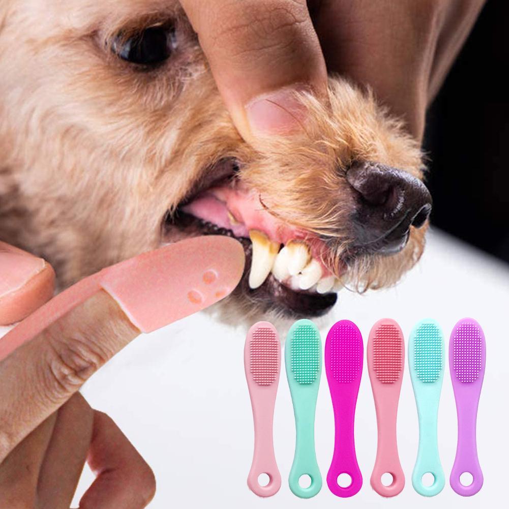 Cepillo De Dientes Para Perros , Limpieza De Boca , Suministros Para Mascotas , Perro , Gato Suave , Nariz Puntos Negros Silicona Lana
