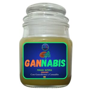 Crema tipo pomada de hongo Ganoderma y Cannabis