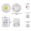 set 3 luces inalambricas con control2