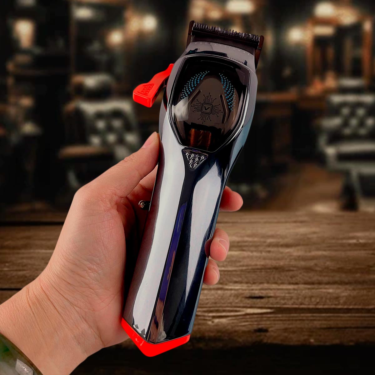 1724690596Máquina Motilar Profesional Barbería Inalámbrica Pantalla LED V-647 2