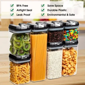 Hermeticos Para Alimentos Siete Piezas