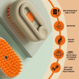 Cepillo De Vapor Quita Pelos 3en1 Masaje