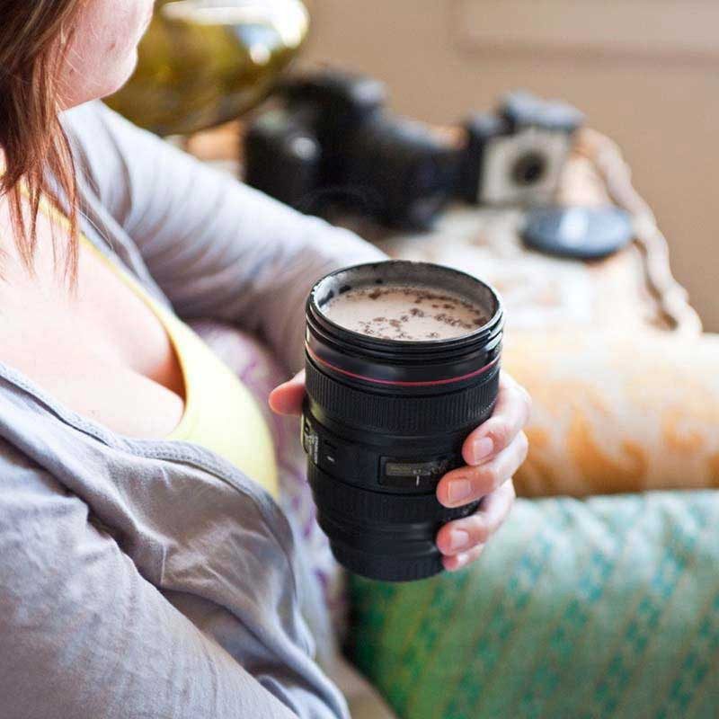 Vaso Mug En Forma De Lente De Cámara - Imagen 4