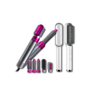 Combo Cepillo 5 En 1 Cepillo Alisador