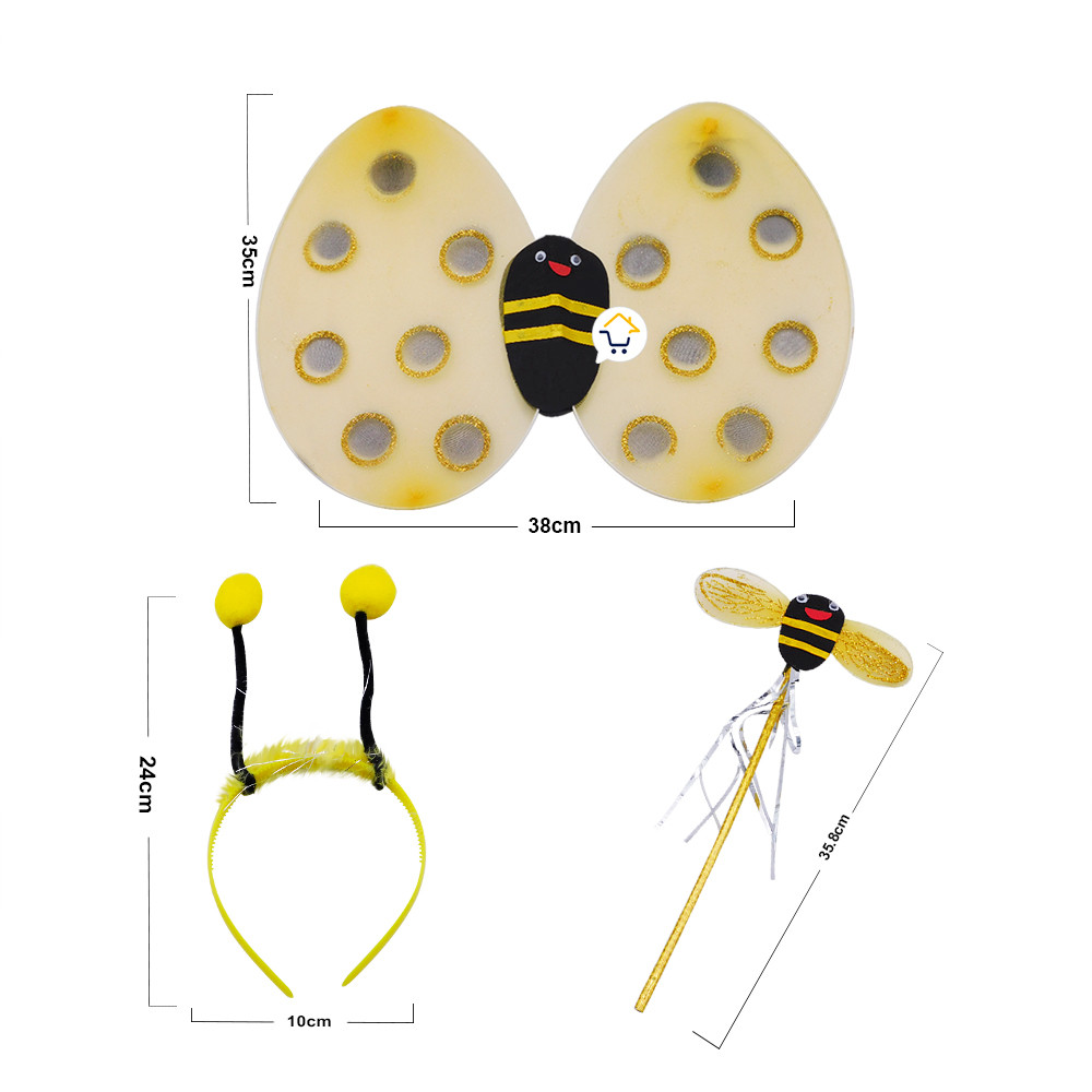 17018706991701870699Disfraz Abeja Alas Diadema Varita Niñas Halloween OD577AB 3