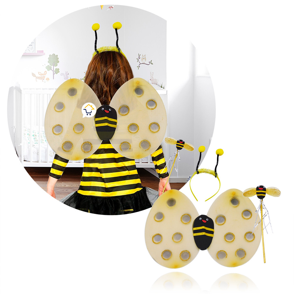 17018706991701870699Disfraz Abeja Alas Diadema Varita Niñas Halloween OD577AB 8