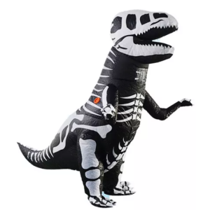 Disfraz Inflable De Esqueleto De Dinosa