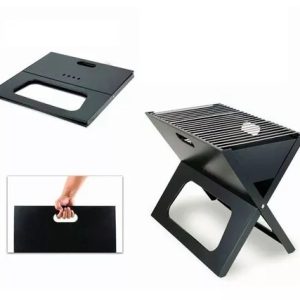 Asador Portatil Plegable De Carbon Acero