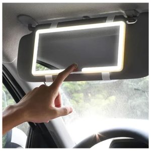 Espejo Maquillaje Auto Luz Led Ajustable