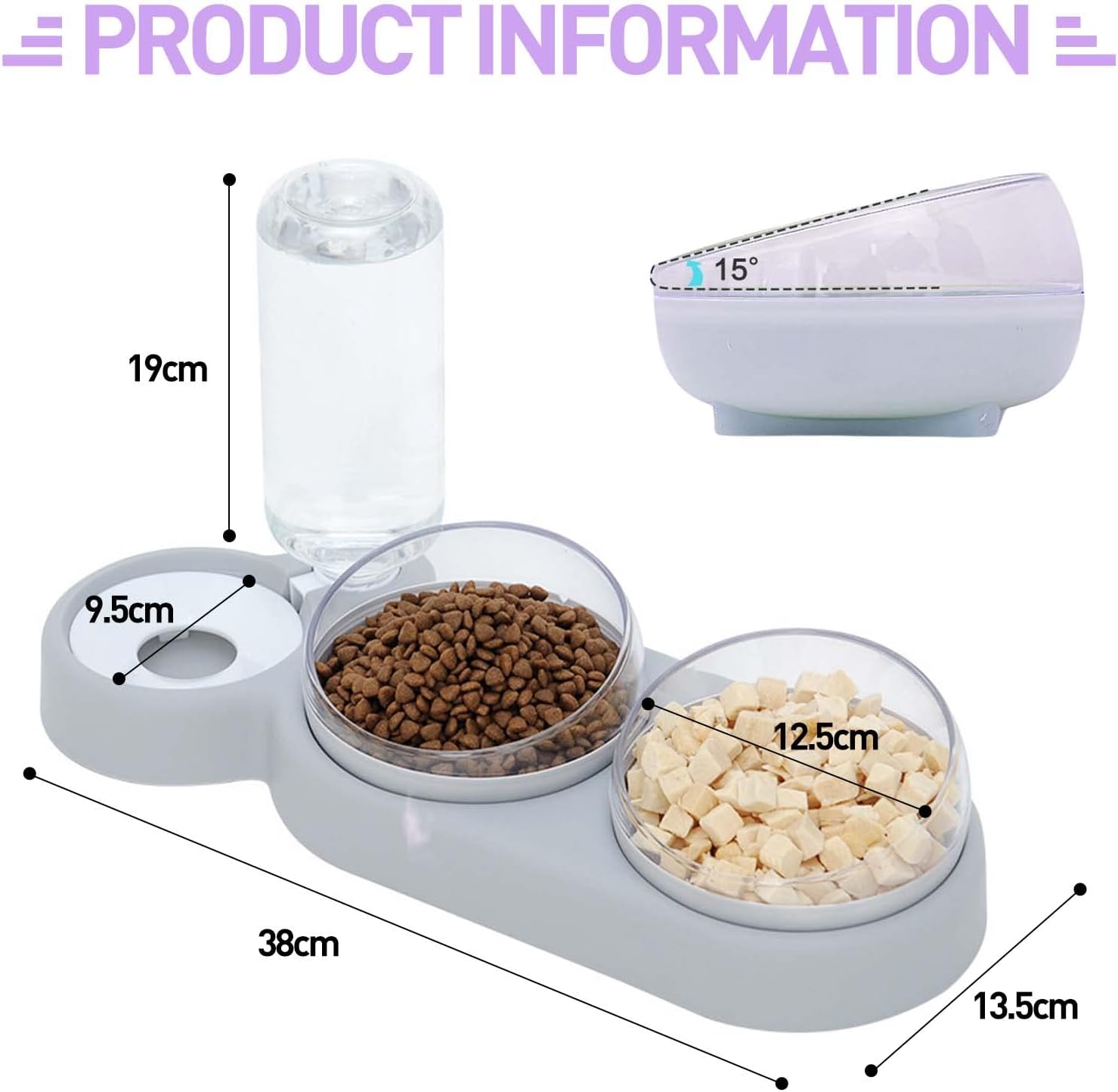Tazones Para Gatos Dispensador Automático - Imagen 6