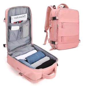 Mochila Viaje Multifunción Equipaje Rosa