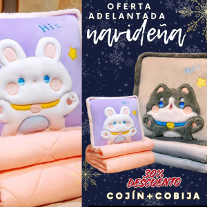 Cojin Con Cobija Regalo Navidad Ninos