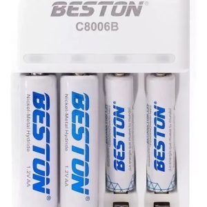 Pack Cargador Beston 4 Baterias