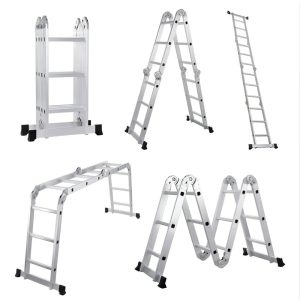 Escalera Multifuncional 12 Pasos Plegable