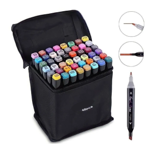Estuche 48 Marcadores Doble Punta Colore
