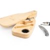 Set Vino En Bambu Con Forma De Botella - Thumbnail Image 3