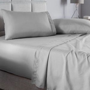 Juego De Sabanas Gris Claro Doble