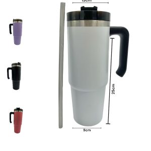 Termo Con Pitillo Acero Inoxidable