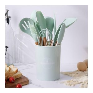 Set 12 Utensilios Cocina Esenciales Rosa