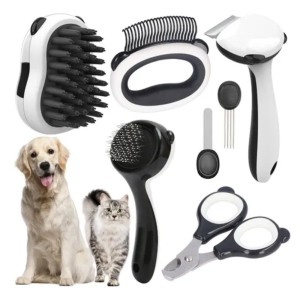Set Cepillos Aseo Mascotas 7 Herramientas