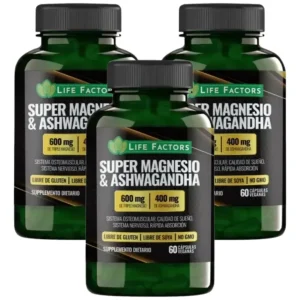 Magnesio Ashwagandha 600mg Combo X3