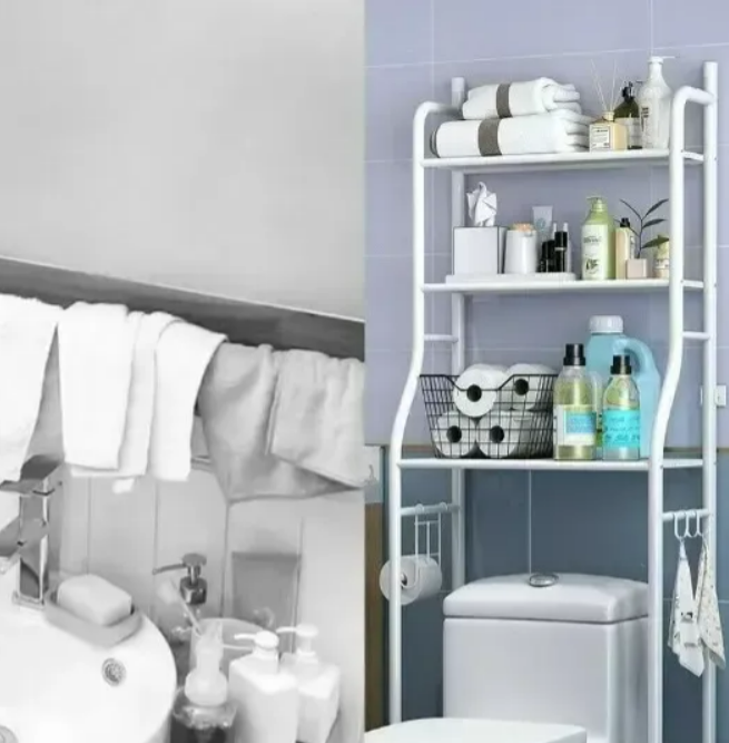 Estante Organizador de Baño 3 Niveles Sobre Sanitario - Imagen 6